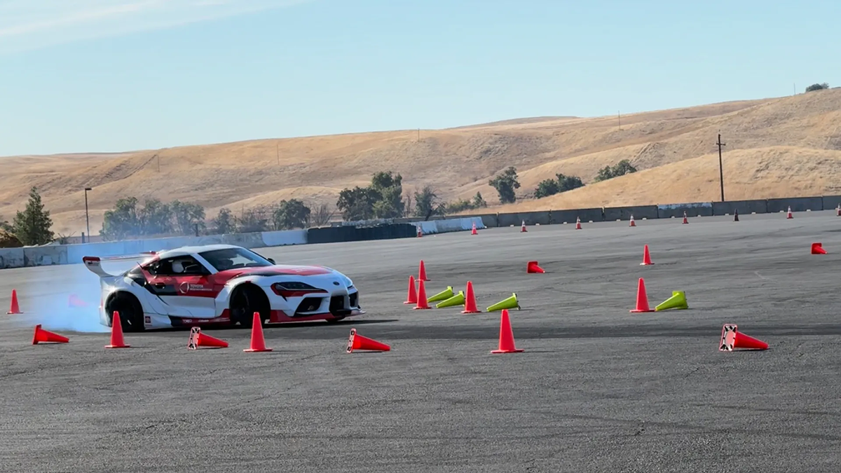 Image of Supra on Thunderhill raceway track