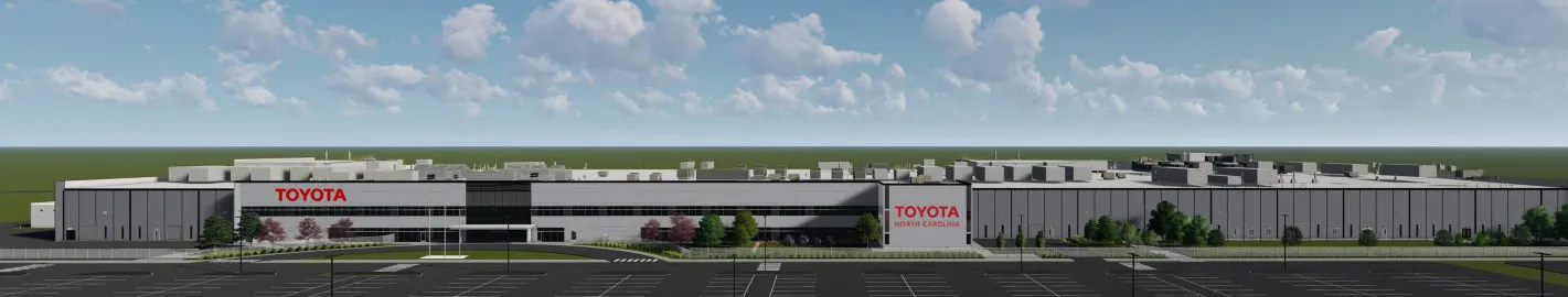 rendering of Toyota plant