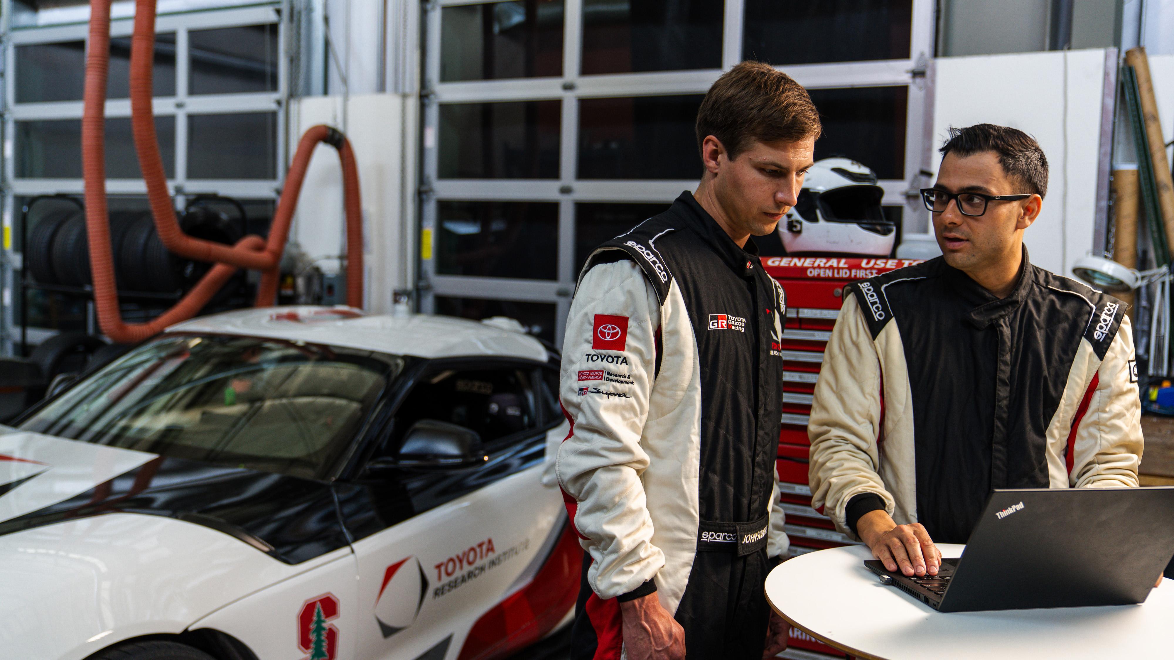 John Subosits (TRI) and Trey Weber (Stanford Engineering) discuss data captured during vehicle testing at Thunderhill Raceway Park.